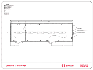 RedGuard LeaseFleet 12'x40' 1 Wall Floor Plan