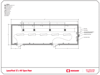 RedGuard LeaseFleet 12'x40' Open Floor Plan