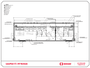 RedGuard LeaseFleet 12'x40' Restroom Floor Plan