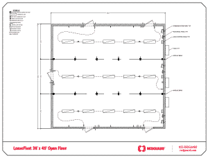 RedGuard LeaseFleet 36'x40' Multi-Section Open Floor Plan