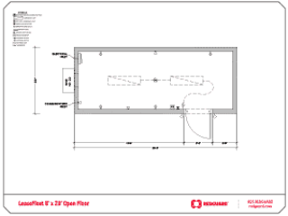 RedGuard LeaseFleet 8'x20' Open Floor Plan