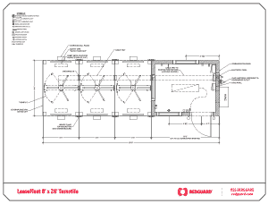 RedGuard LeaseFleet 8'x26' Turnstile Floor Plan