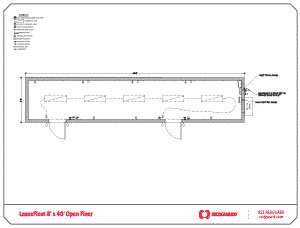 RedGuard LeaseFleet 8'x40' Open Floor Plan