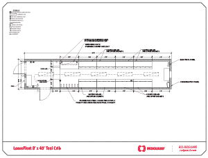 RedGuard LeaseFleet 8'x40' Tool Crib Floor Plan