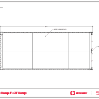 SiteBox 8'x20' Storage Floor Plan