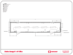 SiteBox 8'x40' Office Floor Plan