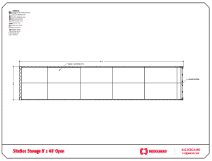 SiteBox 8'x40' Storage Floor Plan