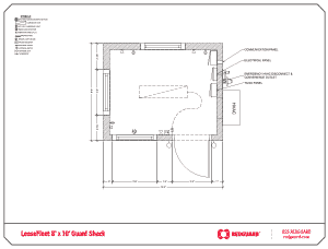 RedGuard LeaseFleet-8x10 Guard Shack Floor Plan