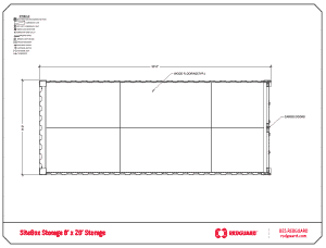 SiteBox 8'x20' Storage Floor Plan