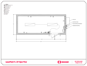 RedGuard LeaseFleet 8'x20' Open Floor Plan